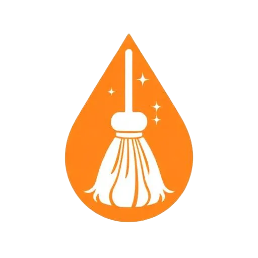 Broom and dustpan icon for BJR Cleaning house cleaning services