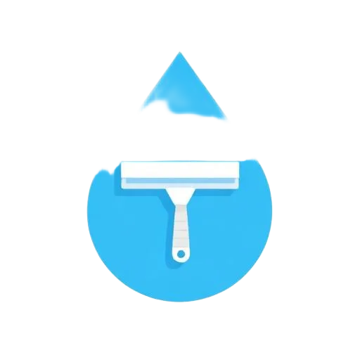 Squeegee cleaning a window pane icon for window cleaning